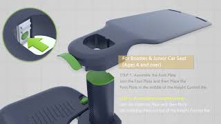 Car Seat Footrest KneeGuardKids 3 Instruction Video [upl. by Jeroma76]