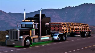 AS amp JR Transport Build and Drive Rollin Peterbilt 389  American Truck Simulator  Logitech G27 [upl. by Acinehs]