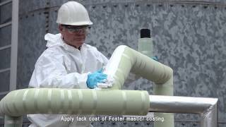 Application of Foster mastic coating [upl. by Nager367]