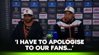 BRUTAL Benji reflects on terrible showing  Tigers Press Conference  Fox League [upl. by Hafeetal]