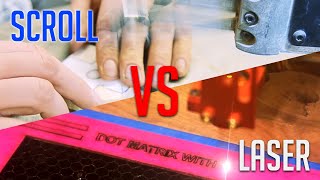 SCROLL SAW vs LASER  Can we work together [upl. by Fretwell]