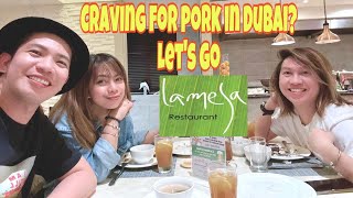 PORK CRAVE SATISFIED  LAMESA RESTAURANT DUBAI ASIANA HOTEL LOVE YHANiE [upl. by Aiciruam]