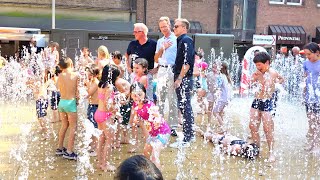 Bocholter Wasserspaß 2024  Die Eröffnung der PlayFountain auf dem Marktplatz [upl. by Stamata]