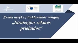 Tinklaidė „Strategijos sėkmės prielaidos“ [upl. by Walling]