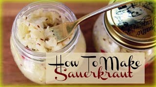 Making Sauerkraut At Home In Small Batches EASY  Health Benefits [upl. by Larson]