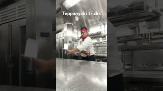 teppanyaki tricks teppanyaki highlights [upl. by Ahseinaj]