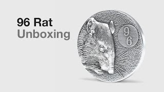 96 Rat 2 oz Pure Silver Collectible Coin amp Certificate Note  Unboxing [upl. by Perron]