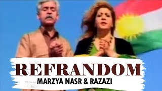 Marzya Nasr Razazi Refrandom by Halkawt Zaher ناسڕی ڕەزازی و مەرزیە فەریقی  ڕێفراندۆم [upl. by Nunci626]