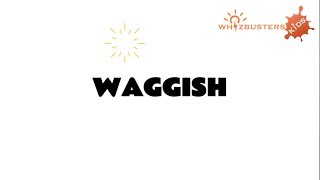 WAGGISH adjective meaning with examples in sentences [upl. by An3]