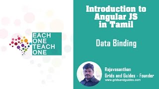 Databinding  Introduction to Angular in Tamil  E1T1 [upl. by Ilah964]