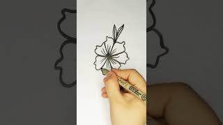 How To Draw a Flower 🌸Flower Drawing 💕🌸 short shorts viralshorts [upl. by Granese]