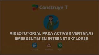 Habilitar ventanas emergente en Internet Explorer [upl. by Lette]