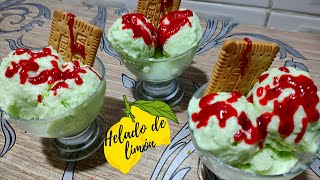 Helado de limón cremoso en 2 pasos fácil rápido y delicioso 🍋 [upl. by Ainnat578]