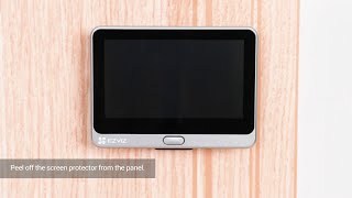 How to install and set up EZVIZ CP4 Smart Door Viewer [upl. by Enelyam95]