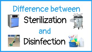 Difference between sterilization and disinfection [upl. by Garlanda]