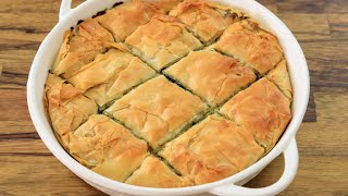 Greek Spinach Pie Recipe Spanakopita [upl. by Pete]