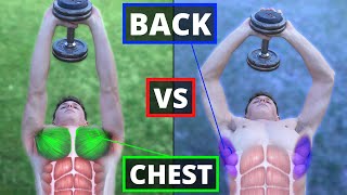 How To Dumbbell Pullover For Chest amp Back Growth NOT THE SAME [upl. by Nailluj159]