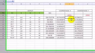 TUTORIAL Pasar azimut a Coordenadas 1 de 2 [upl. by Male]