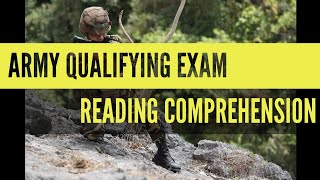 🔴ARMY QUALIFYING EXAM Comprehension [upl. by Jeggar]