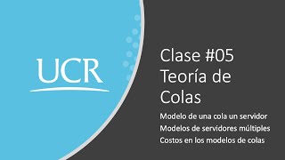 Clase 05 Modelos de Teoría de Colas [upl. by Cookie814]