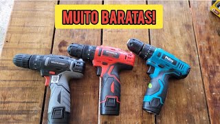 MUITO BARATAS DUELO DAS PARAFUSDEIRAS 12V MONDIAL PHILCO E MULTILASER Teste bruto [upl. by Fugazy]