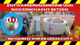 Sickerschacht und Ablaufrinne selber bauen so klappt es  Tatort Baustelle [upl. by Olga]