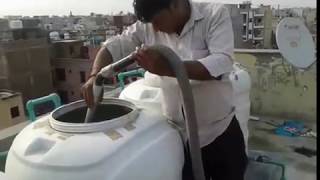 How To Clean Tank Without Empty By German Machine in Hygienic Way  Best Water tank cleaning process [upl. by Euqitsym]