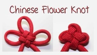 Tutorial Chinese Flower Knot 3 Petal Version [upl. by Gnak]