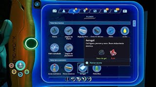 Cómo conseguir AEROGEL💧 en SUBNAUTICA BELOW ZERO  quick tutorial [upl. by Kubetz]