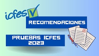 Recomendaciones Pruebas ICFES 2023 [upl. by Aikkin]