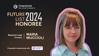 2024 Greenbook Future List Honoree Maria Muccioli [upl. by Iveson]