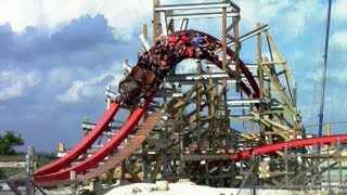 Iron Rattler 4K wheelcam 60fps Six Flags Fiesta Texas [upl. by Lalad]