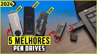 Os 5 Melhores Pen Drives De 2024 – Opções De 128GB 64GB e Mais [upl. by Panter]