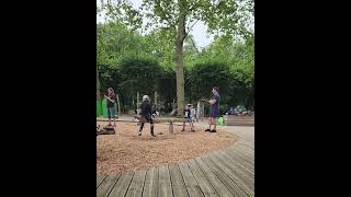 Playing in Luxembourg Gardens Park Paris [upl. by Anomis506]