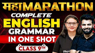 Complete CBSE Class 9th 𝐄𝐍𝐆𝐋𝐈𝐒𝐇 𝐆𝐑𝐀𝐌𝐌𝐀𝐑  Full Syllabus in One Shot  Maha Marathon [upl. by Rosenwald]