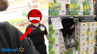 WALMART MANAGER SUED ME FOR TOILET PAPER FORT [upl. by Tonina]