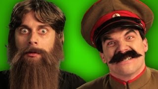 Epic Rap Battles of History  Behind the Scenes  Rasputin vs Stalin [upl. by Tullus]