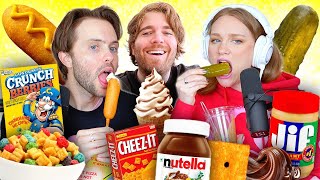 Tasting PREGNANCY CRAVINGS with Shane Dawson [upl. by Clement]