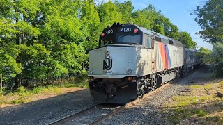 NJT and CampD Action in Mount Olive and Hackettstown NJ with 4120 4503 4109 and MNCR 4906 [upl. by Brigitta115]