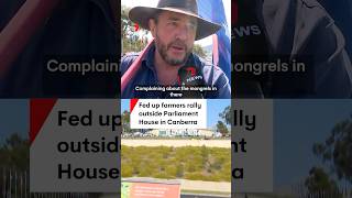 Frustrated farmers from across Australia are rallying in Canberra [upl. by Cheri41]