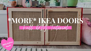 DIY More IKEA Kallax Doors  Another IKEA Hack  Codys Craft Corner [upl. by Arikahs369]