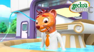 Weasel Water Waste  Geckos Garage  Cartoons For Kids  Toddler Fun Learning [upl. by Alina]