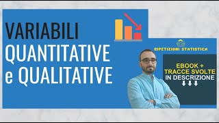 4 Variabili quantitative e qualitative [upl. by Anelam]