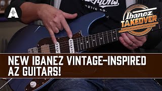 NEW Ibanez VintageInspired AZ Guitars  Versatile Specs for the Traditional Player [upl. by Dutchman]