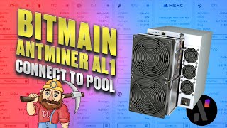 Bitmain Antminer AL1  How to connect asic to pool Mining Alephium [upl. by Arak]