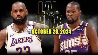 Los Angeles Lakers vs Phoenix Suns Full Game Highlights  October 28 2024  202425 NBA Season [upl. by Hcahsem]