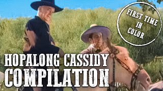 Hopalong Cassidy Compilation  COLORIZED  Classic Western Series [upl. by Toblat108]