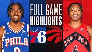 76ERS at RAPTORS  FULL GAME HIGHLIGHTS  October 28 2023 [upl. by Hollis]