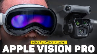 First Drone Flight With Apple Vision Pro  A Totally Different Experience [upl. by Yodlem625]