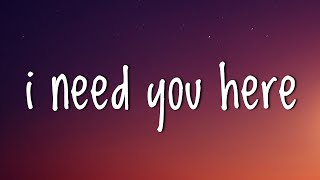 Taylorxsings  I Need You Here Lyrics [upl. by Mariele]